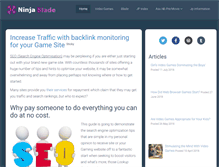 Tablet Screenshot of ninja-blade.com